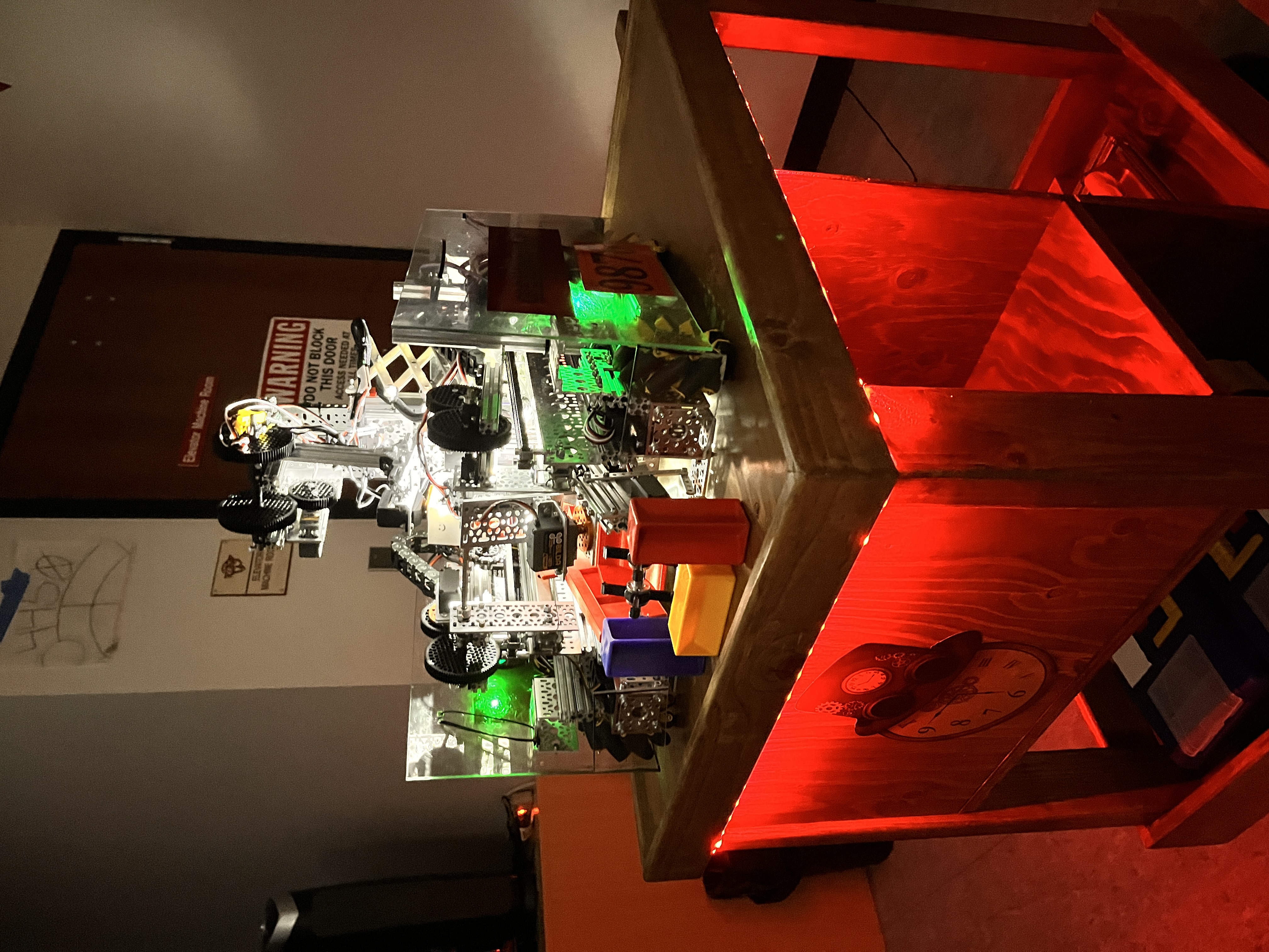 Picture of our robot with really nice lighting